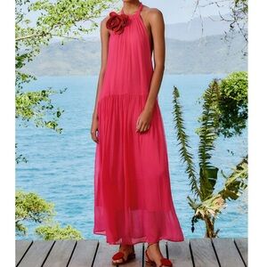 FARM Rio Vibrant Pink Maxi Dress